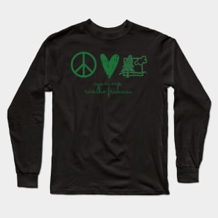 Peace, Love, Camp Long Sleeve T-Shirt